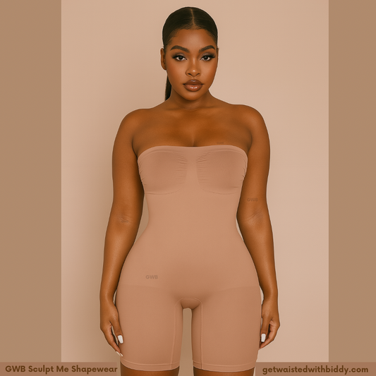 GWB Sculpt Removeable Straps Butt Lifting Tummy Control Shape-wear Black