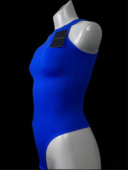 GWB Sculpt Me Swimwear Shape-wear Tummy Control Bodysuit Blue