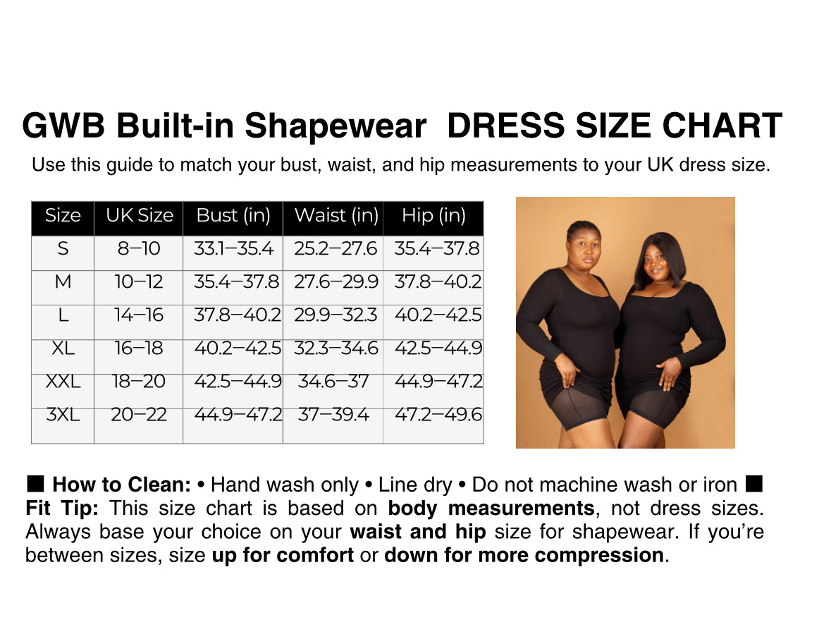 SKxN Luxe Built-in Shapewear Short Longsleeve Summer Dress