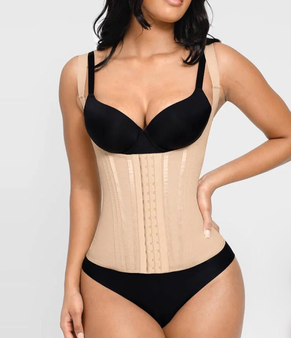 GWB SkxN Luxe Waist Trainer Vest Corset Nude