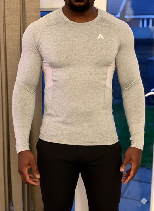 Black Seamless Long Sleeve T-Shirt