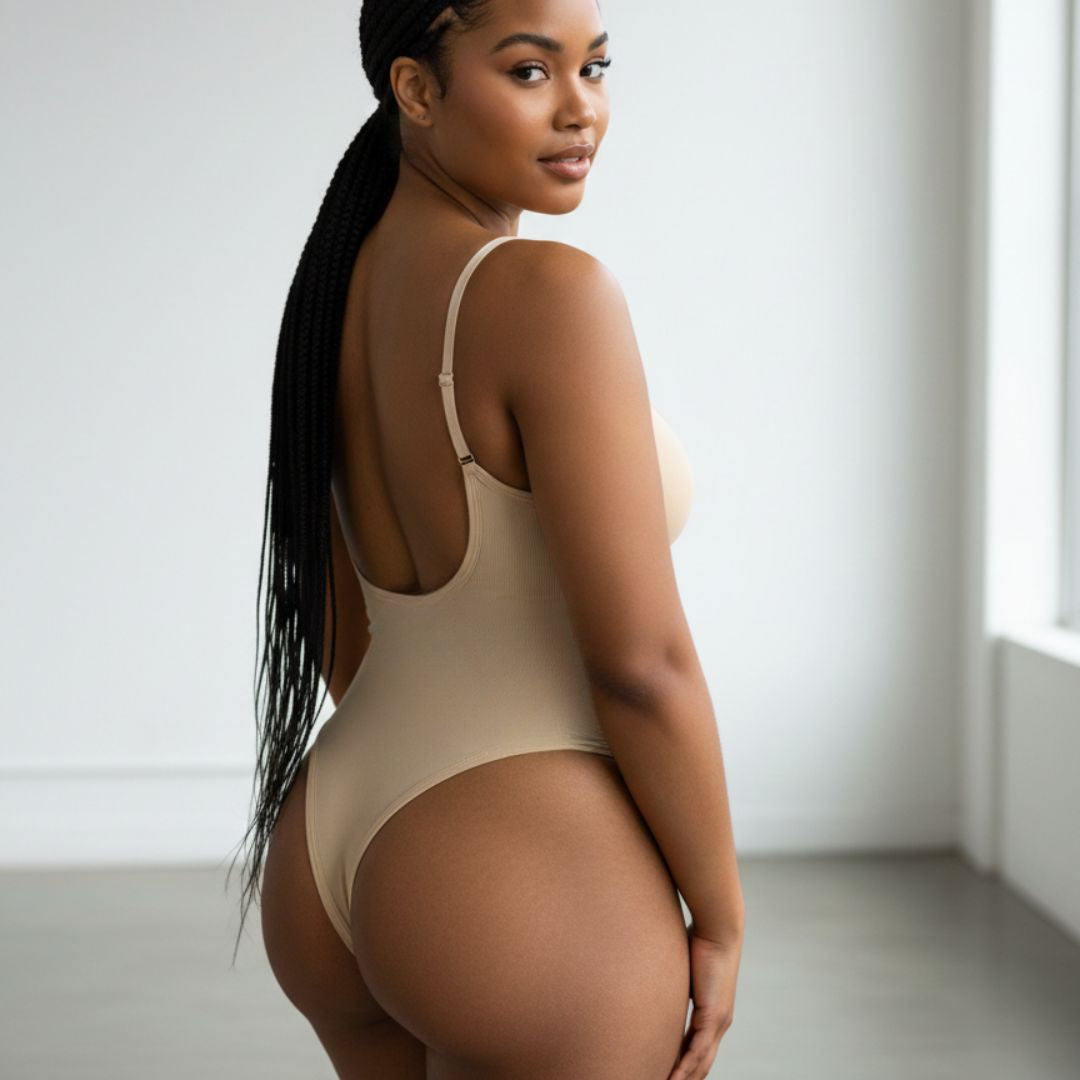 GWB SkxN Luxe Shapewear Tummy Control Low Back Thong Bodysuit