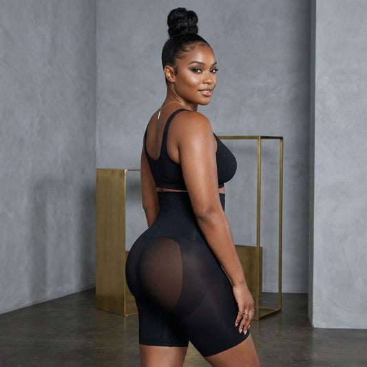 GWB SkxN Luxe High Waist Tummy Control Butt Lift Seamless Anti-Chaffing Shapewear Short