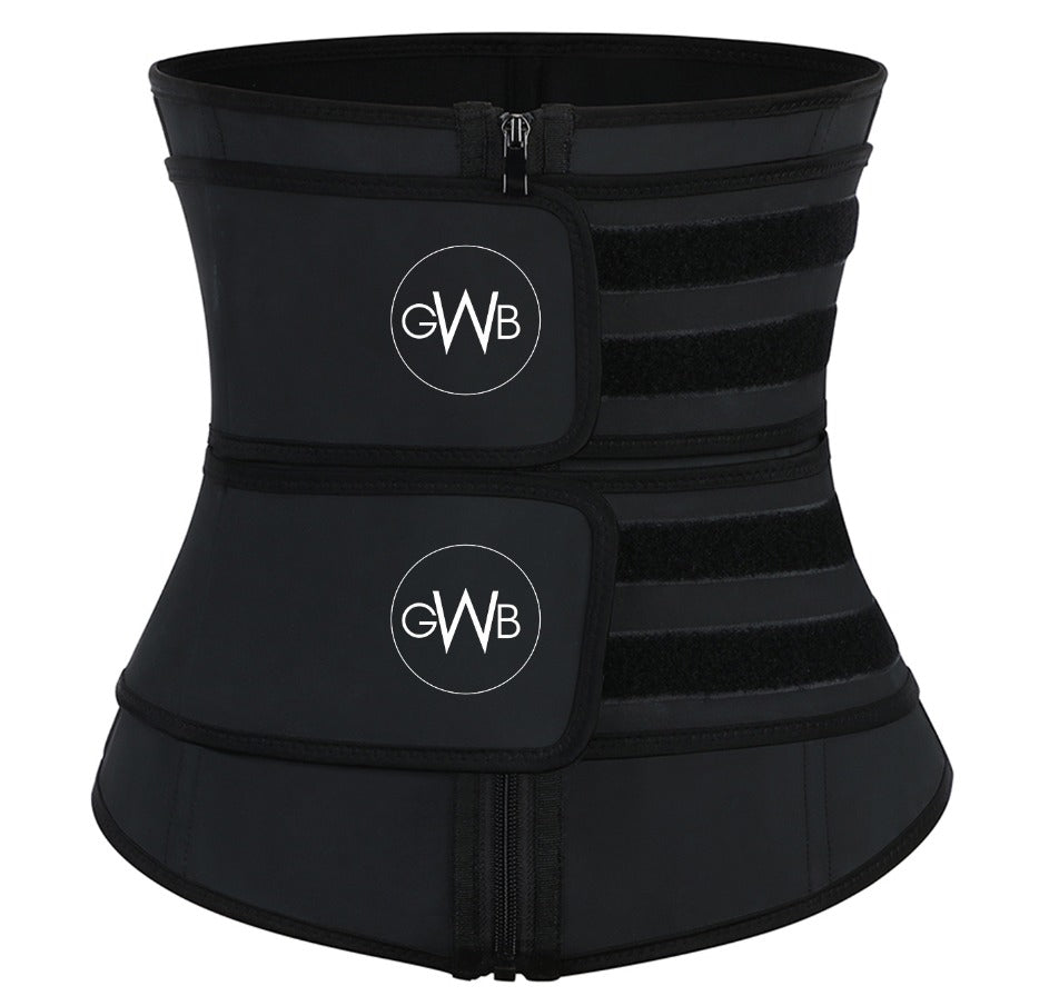 GWB Detachable Double Strap Waist Trainer Waist Trimmer Waist Shaper Corset Girdle Shapewear