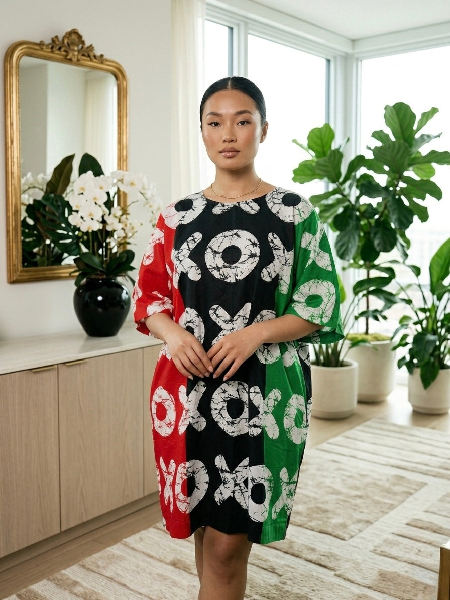 GWB XOXO Luxe Oversized Kaftan Dress | Plus Size Resort Wear & Holiday Short Dress