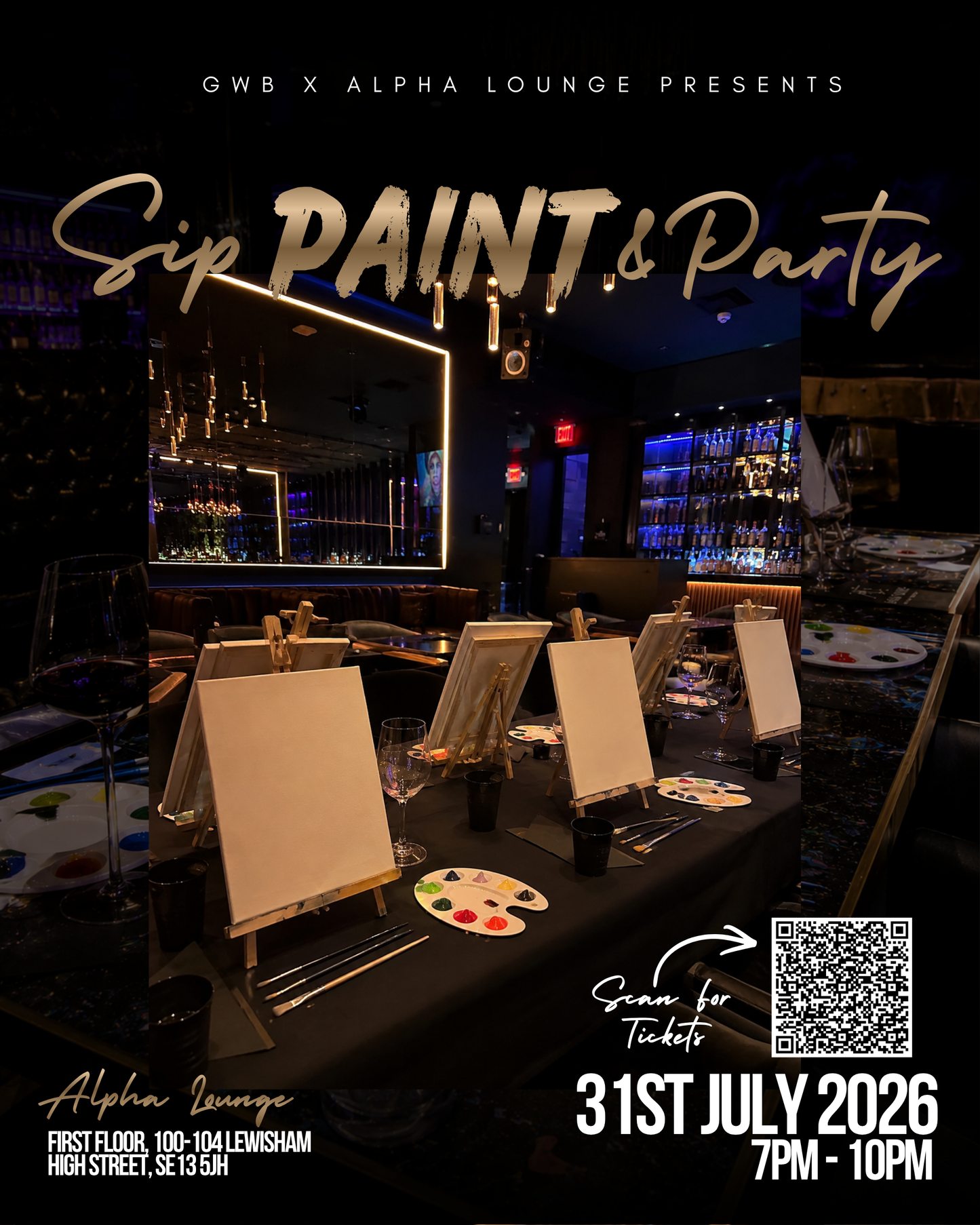 Sip, Paint & Party — 31 July | GWB Experience x Alpha Lounge