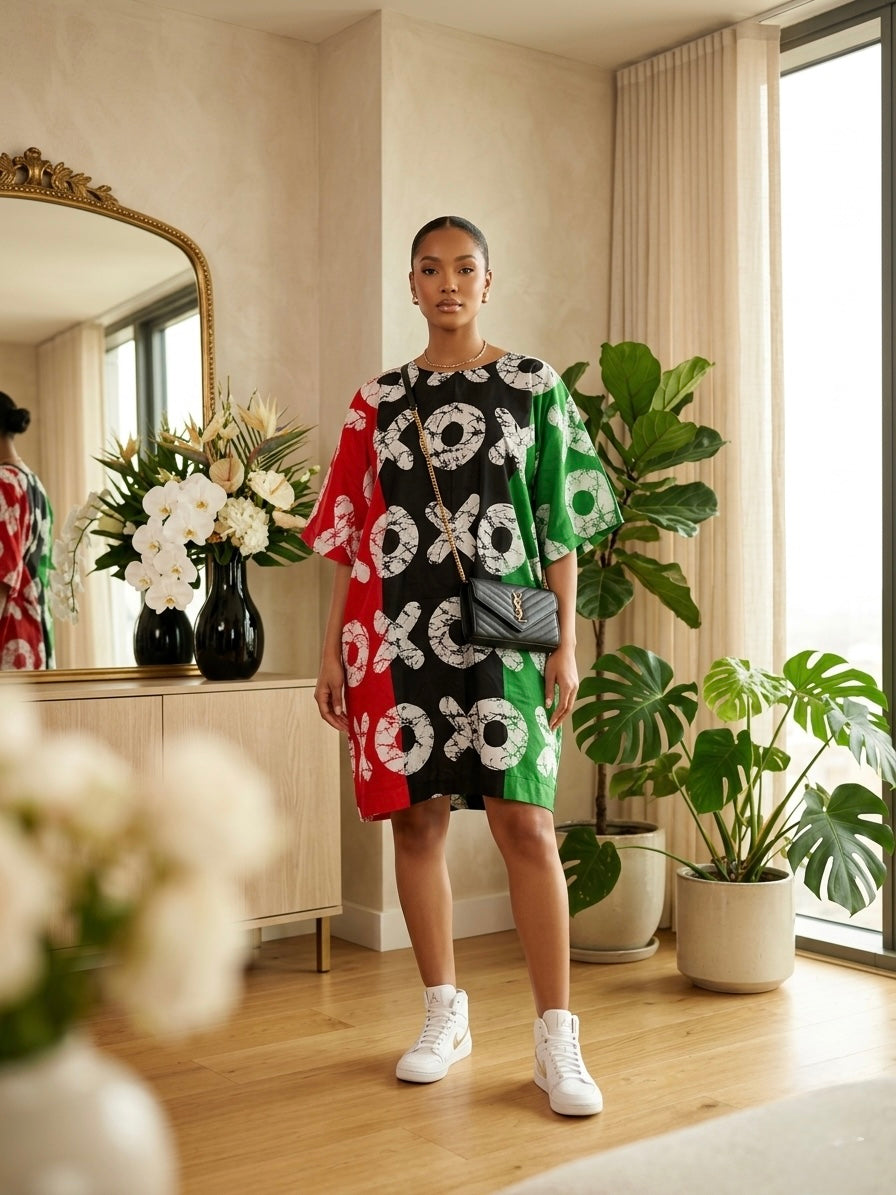 GWB XOXO Luxe Oversized Kaftan Dress | Plus Size Resort Wear & Holiday Short Dress