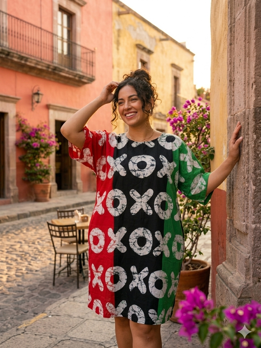 GWB XOXO Luxe Oversized Kaftan Dress | Plus Size Resort Wear & Holiday Short Dress