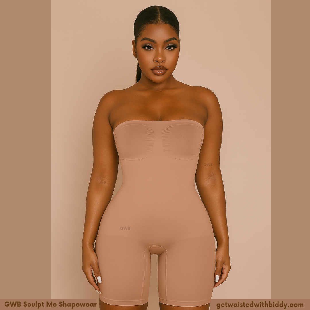 GWB Sculpt Removeable Straps Butt Lifting Tummy Control Shape-wear Nude