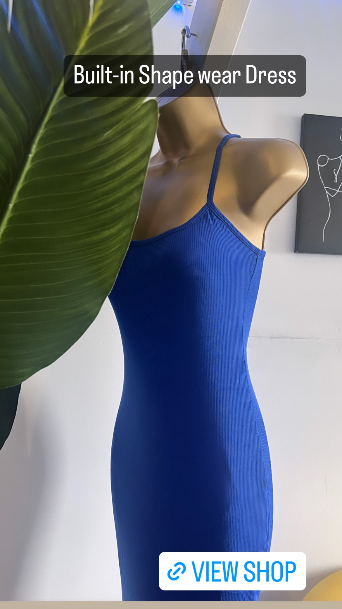 Built-in Shapewear Tummy Control Butt Lifting Shaper Dress Shaping