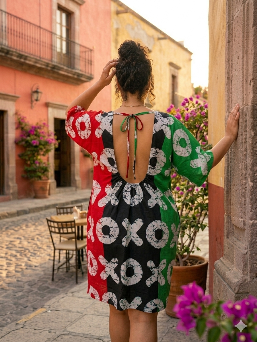 GWB XOXO Luxe Oversized Kaftan Dress | Plus Size Resort Wear & Holiday Short Dress