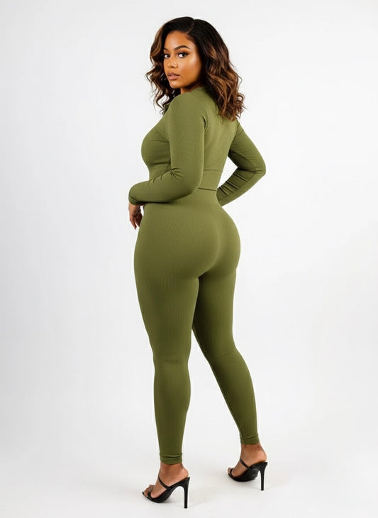 GWB Cozee Snatching  Jumpsuit Green