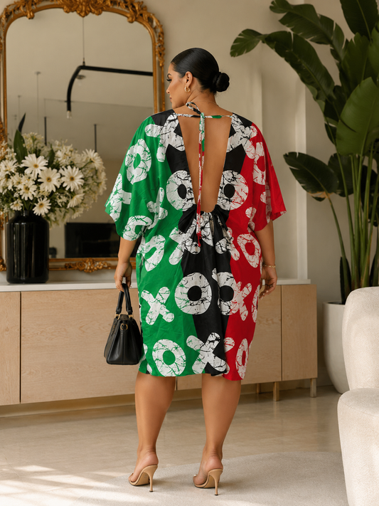GWB XOXO Luxe Oversized Kaftan Dress | Plus Size Resort Wear & Holiday Short Dress