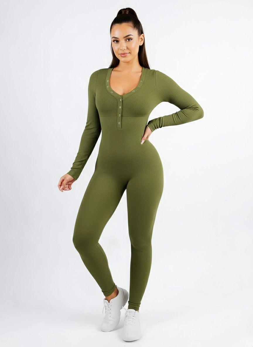 GWB Cozee Snatching  Jumpsuit Green