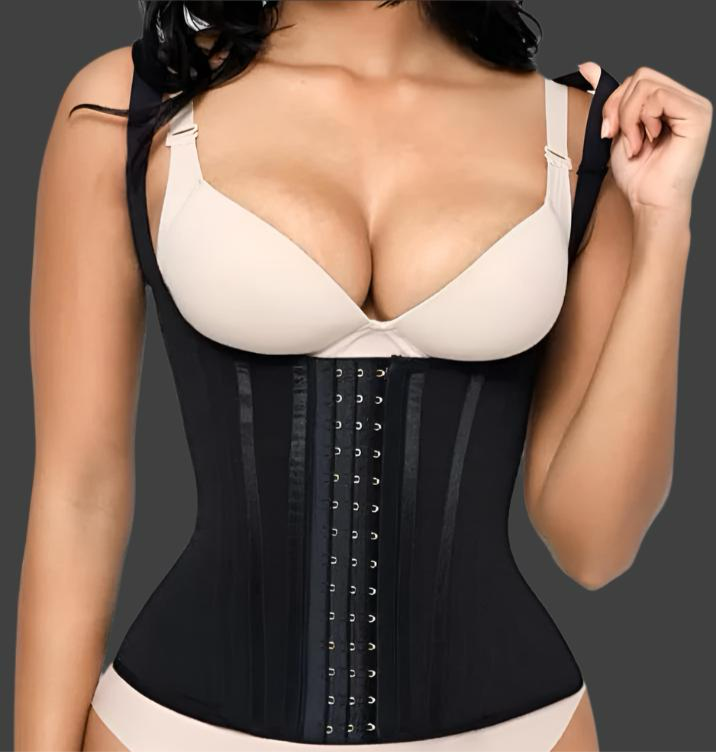 GWB SkxN Luxe Waist Trainer Vest Full Back Coverage Corset Girdle Cotton GetwaistedwithBiddy LTD