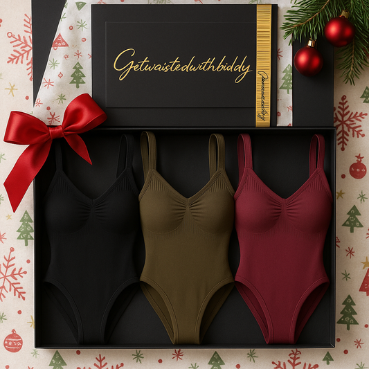 GWB Christmas Bodysuit Gift Box – (Black • Olive Green • Maroon)