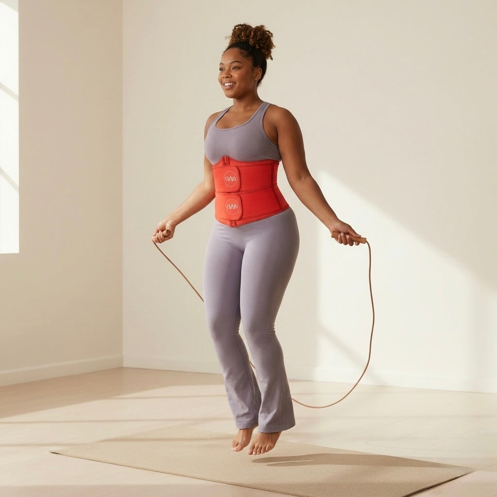 W-Shaped Sauna Sweat Tech Workout Waist Fitness Band 2.0