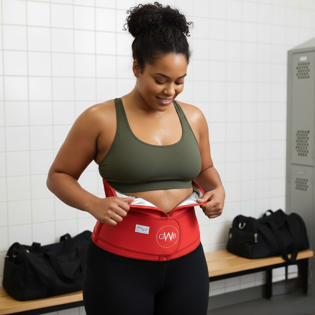 W-Shaped Sauna Sweat Tech Workout Waist Fitness Band 2.0