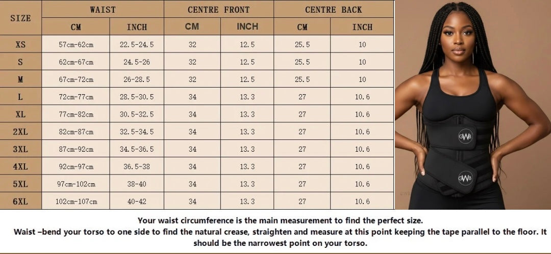 GWB 2.0 Double Belt Waist Trainer Waist Trimmer Waist Shaper Corset Girdle Shapewear