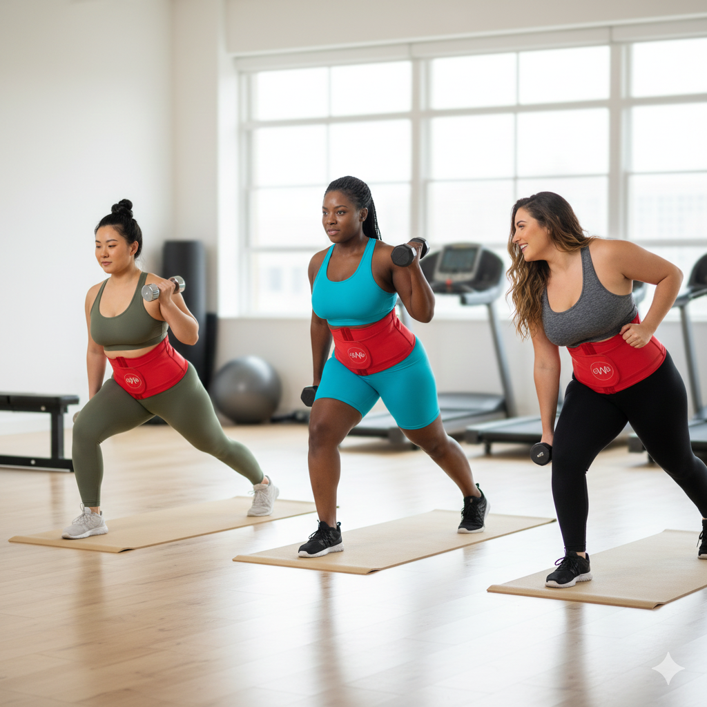 W-Shaped Sauna Sweat Tech Workout Waist Fitness Band 2.0