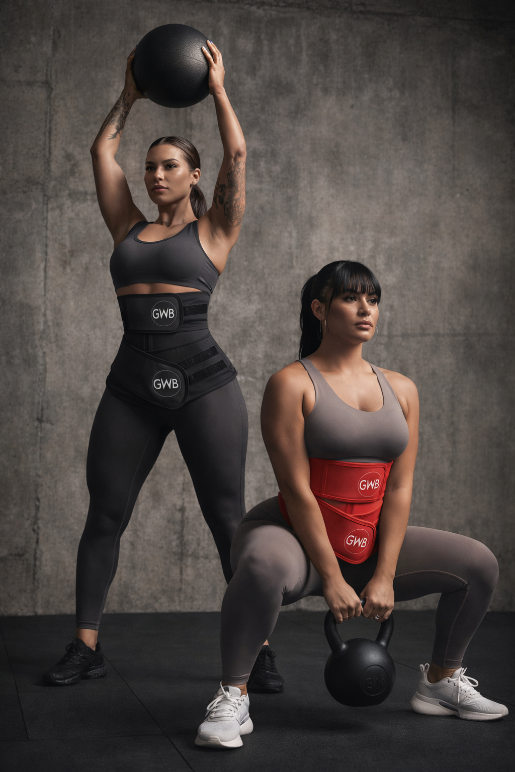 W-Shaped Sauna Sweat Tech Workout Waist Fitness Band 2.0