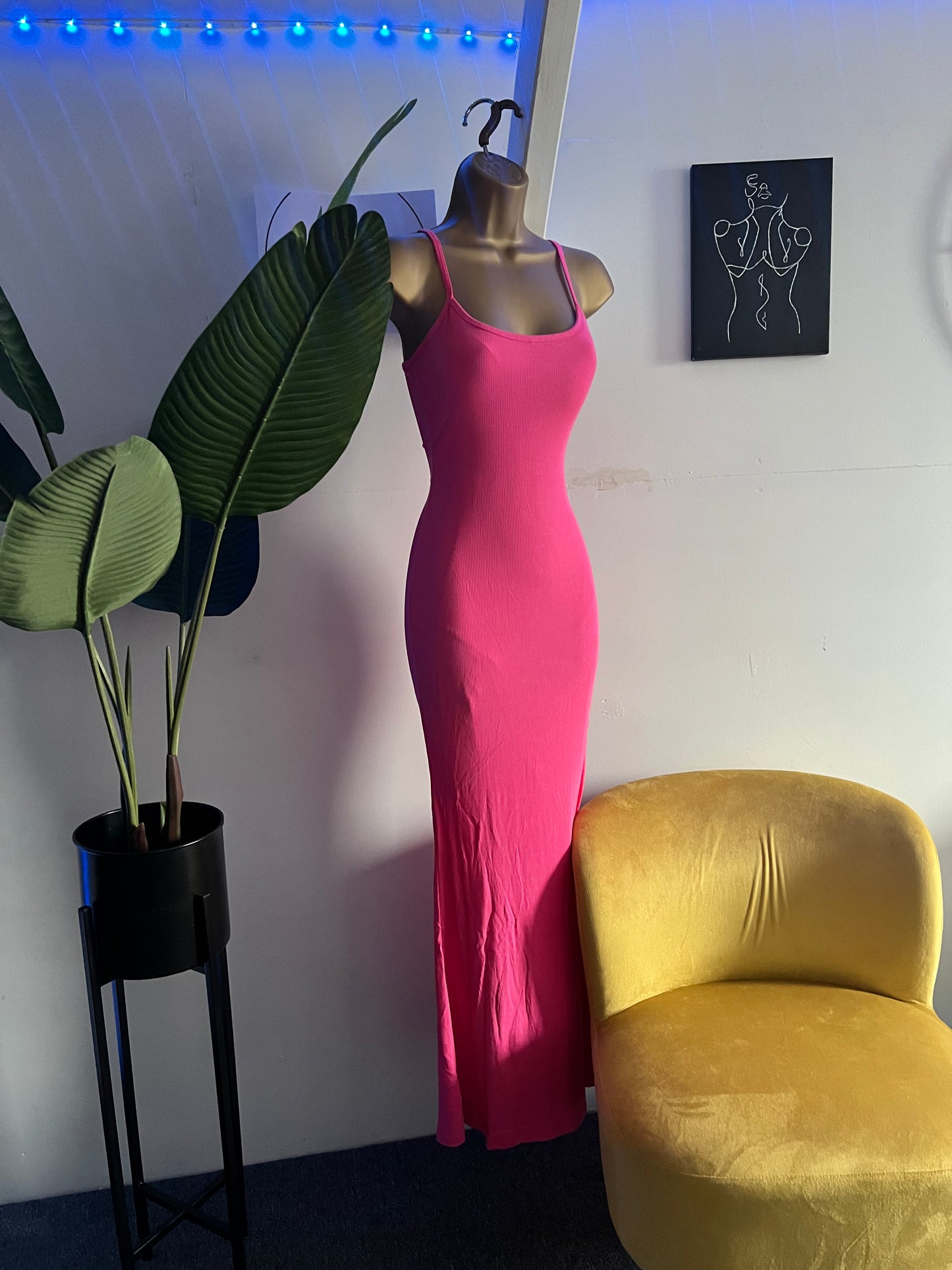 SkxN Luxe Built-in Shapewear Dress Shaping Sleeveless Summer Maxi Dress
