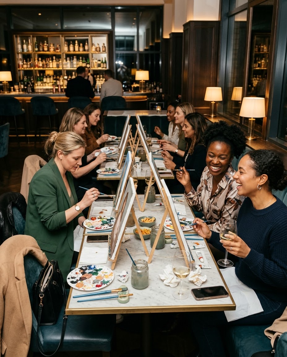 Sip, Paint & Party — 21st November | GWB Experience x BaseCamp Lounge Bexleyheath