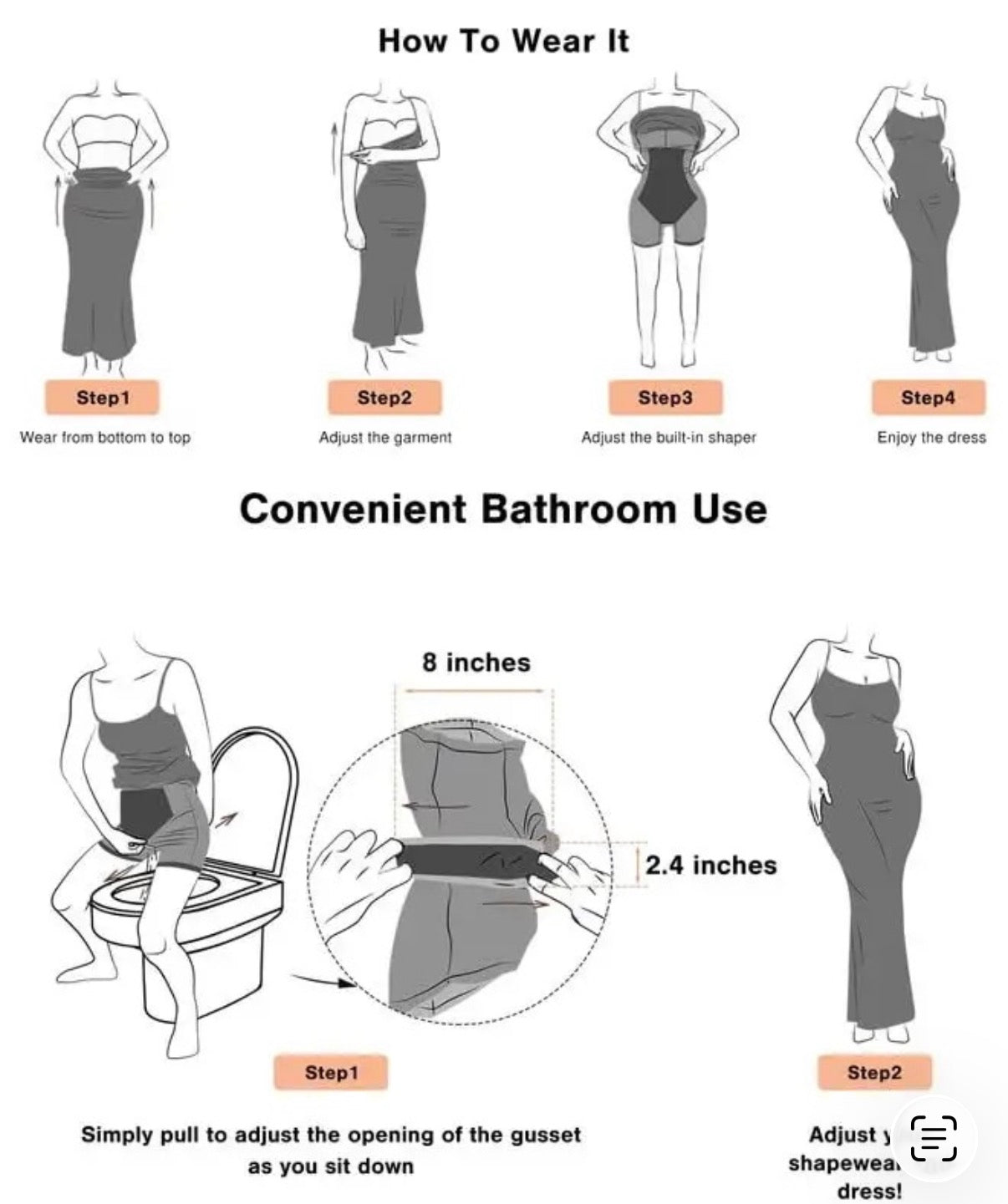 SKxN Luxe Built in Shape-wear Summer Short Dress - Black