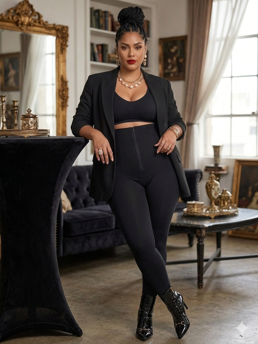NEW! Seamless High Waist Tummy Control Leggings – Adjustable Capri Length