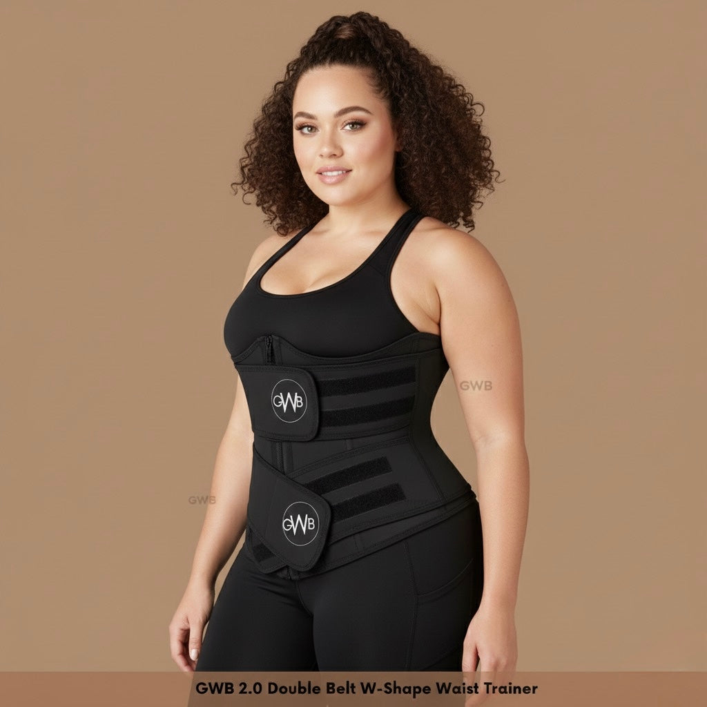 GWB 2.0 Double Belt Waist Trainer Waist Trimmer Waist Shaper Corset Girdle Shapewear