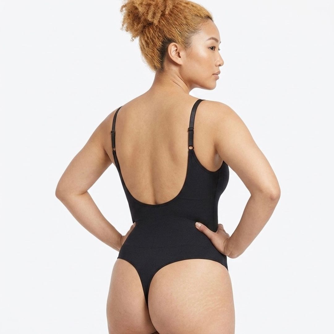 GWB SkxN Luxe Shapewear Tummy Control Low Back Thong Bodysuit