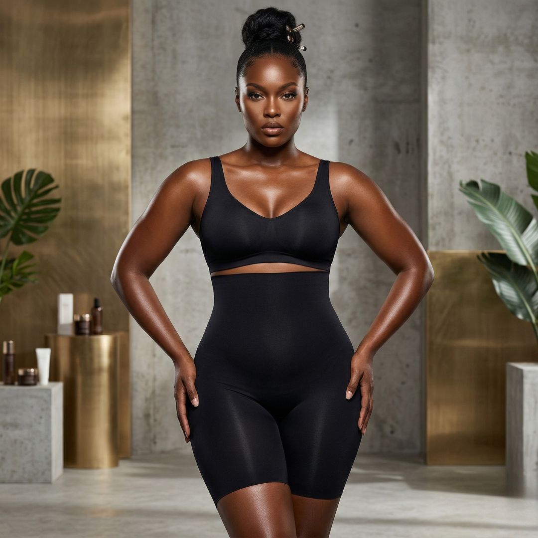GWB SkxN Luxe High Waist Tummy Control Butt Lift Seamless Anti-Chaffing Shapewear Short