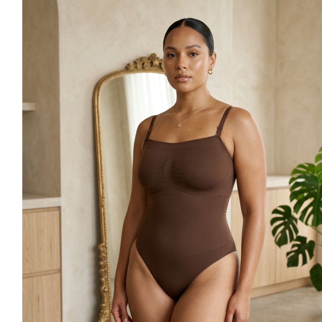 GWB Sculpt Removable Straps Tummy Control Bodysuit Shape-wear