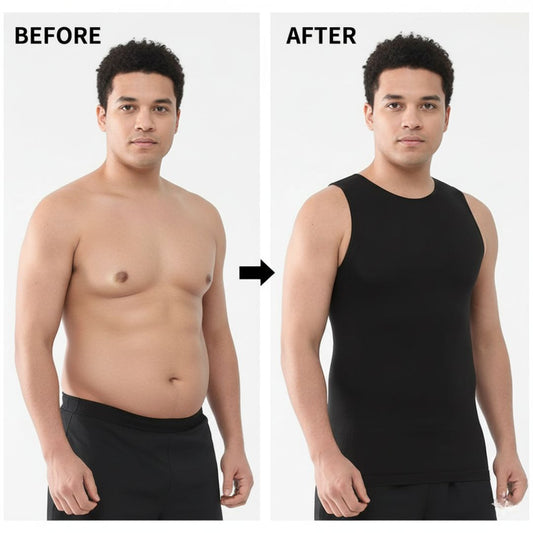 GWB Men Seamless Shapewear Compression Tummy Control Tank Top
