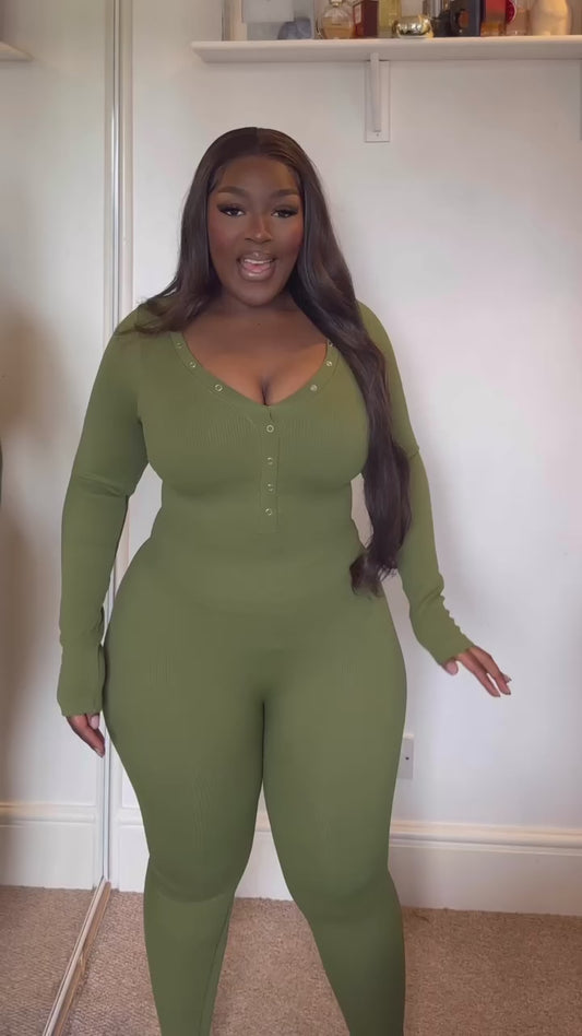 GWB Cozee Snatching  Jumpsuit Green