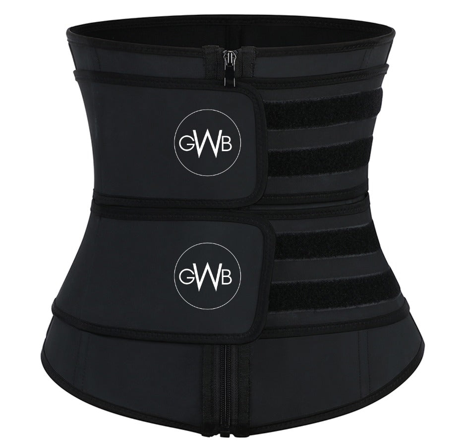GWB Detachable Double Strap Waist Trainer Waist Trimmer Waist Shaper Corset Girdle Shapewear